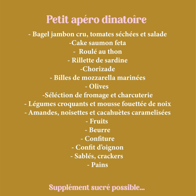 Apéro petit brunch caen mars