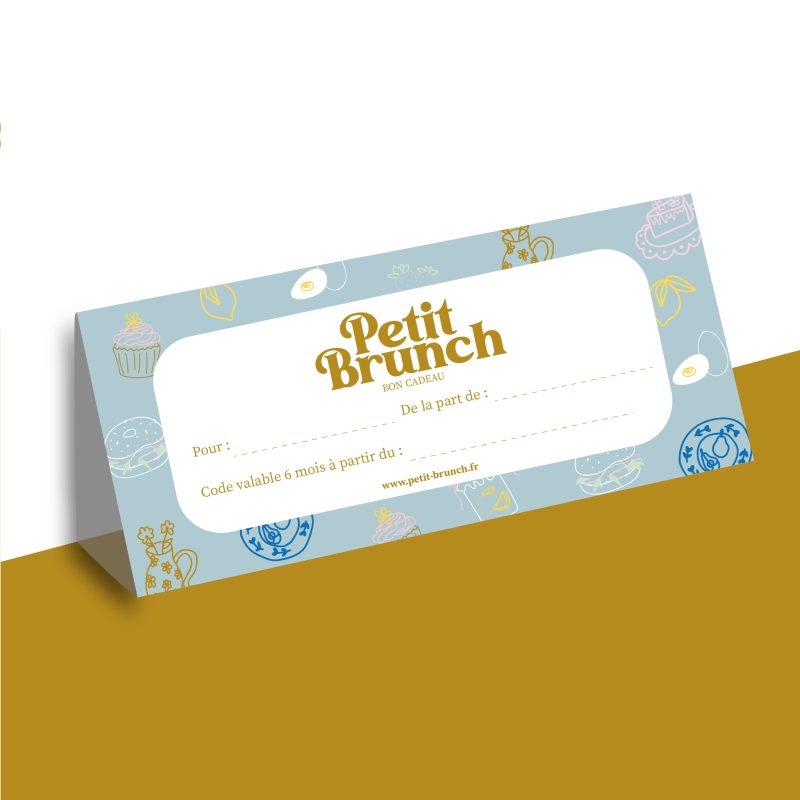 Carte cadeau Brunch pour 2 personnes